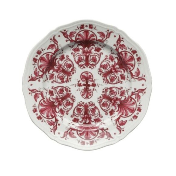 Richard Ginori 1735 Babele Rosso Flat Dinner Plate 10.5″ - Picture 1 of 3